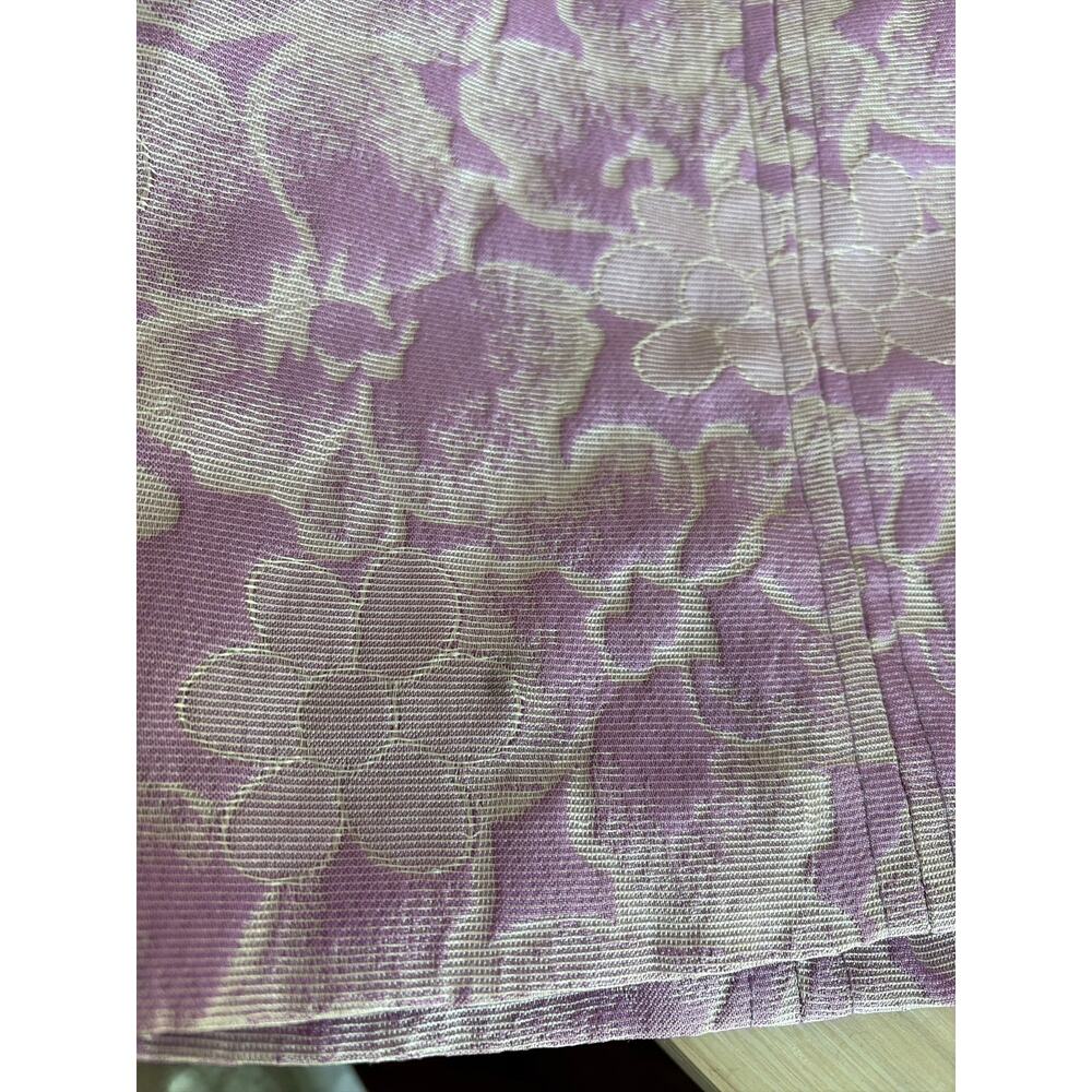 Amanda Uprichard Fae Mini Dress Lavender Brocade Light Purple Strapless Sheath M - Picture 9 of 9